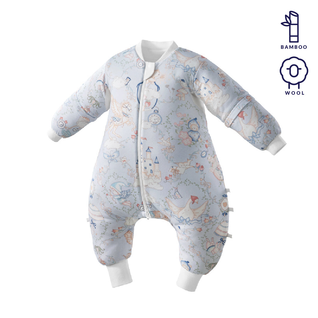 vosbos-bamboo-wool-sleepsuit-dream-castle-front