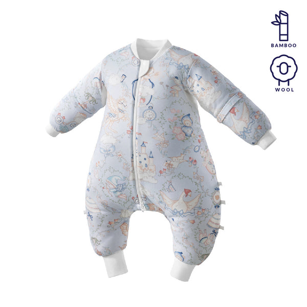 vosbos-bamboo-wool-sleepsuit-dream-castle-front