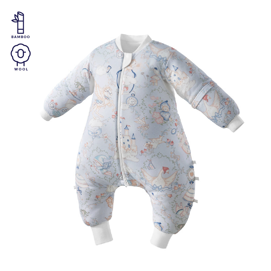 vosbos-bamboo-wool-sleepsuit-dream-castle