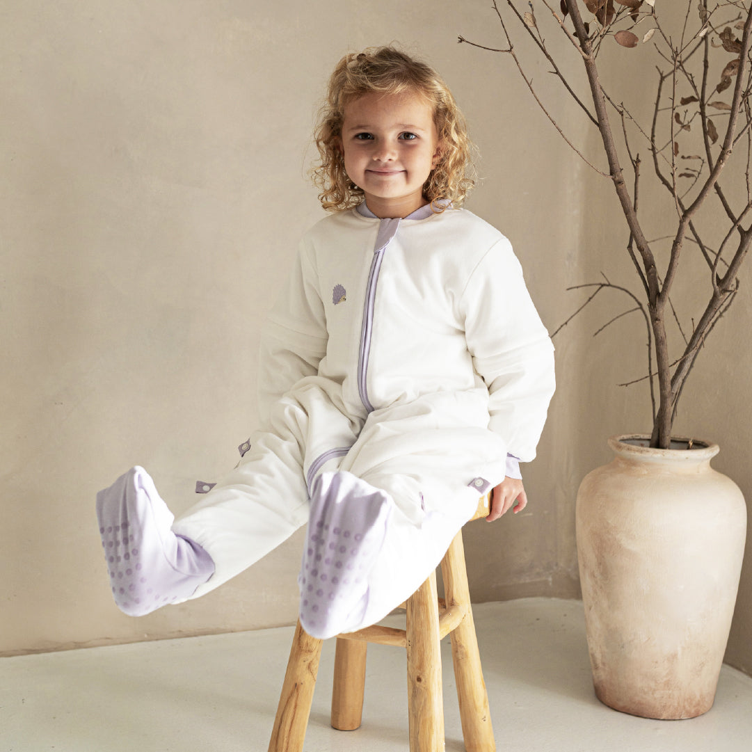 girl with vosbos slaapzak